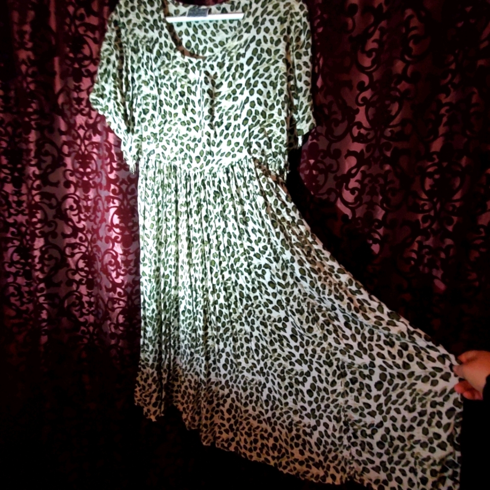 Cheetah crop dress